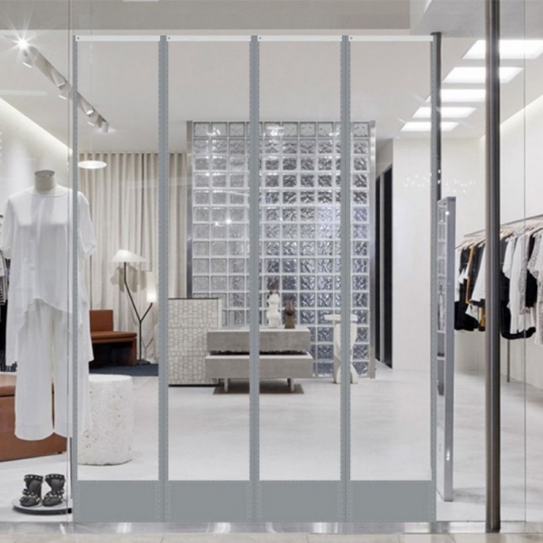 Rèm nhựa PVC nam châm từ tính